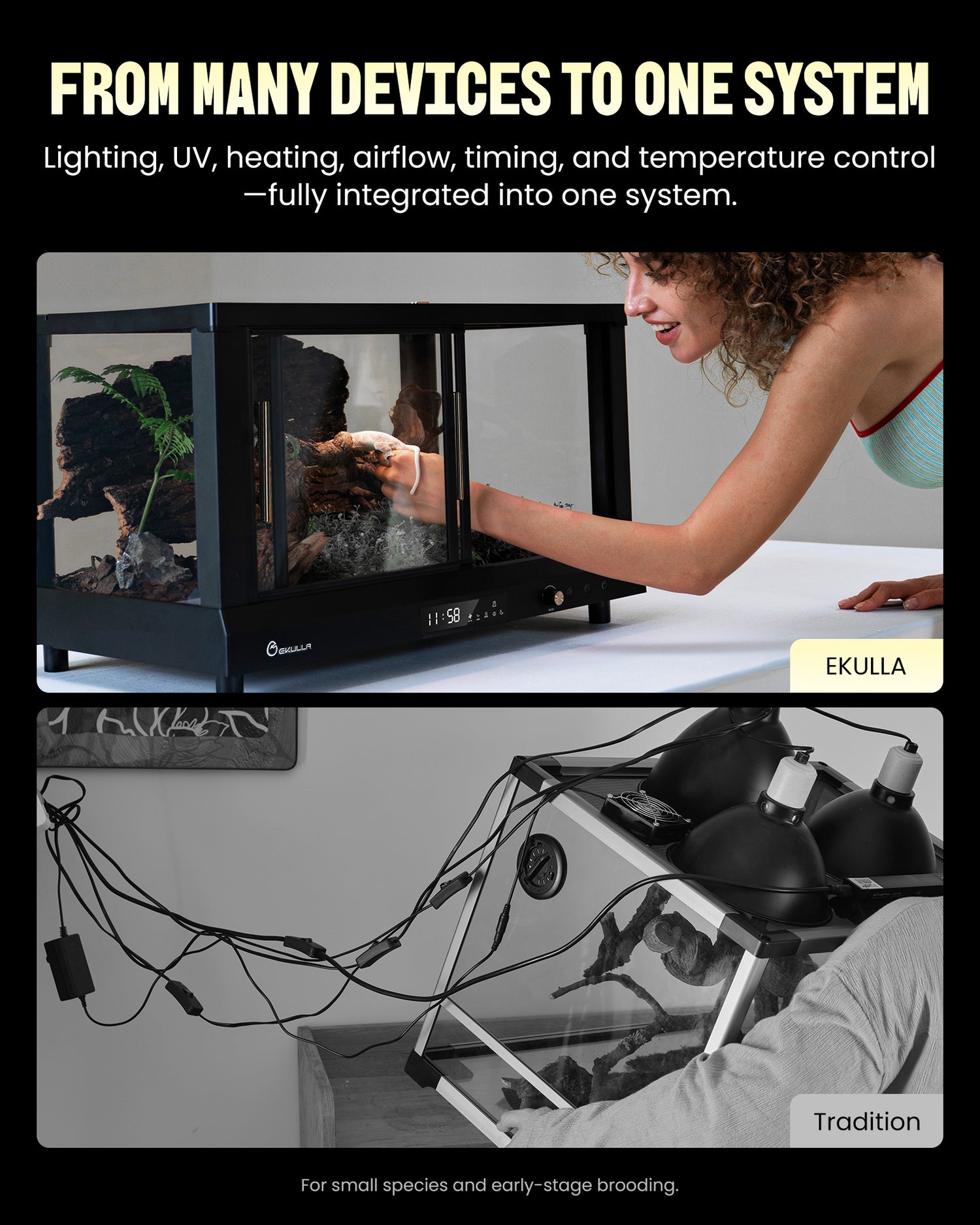 Ekulla Omni Tank | All-in-One Enclosure: City Pet - Series（PLUS）